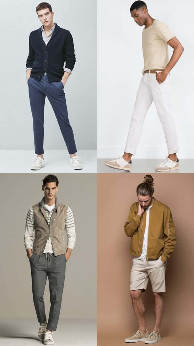 Men's Tonal Trainers Trend Outfit Inspiration Lookbook