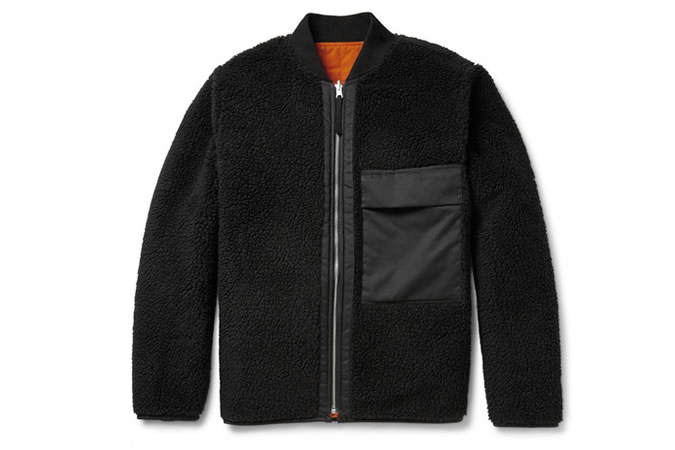 OUR LEGACY Reversible Fleece And Quilted Shell Bomber Jacket