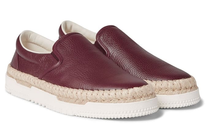 Valentino Leather Espadrilles