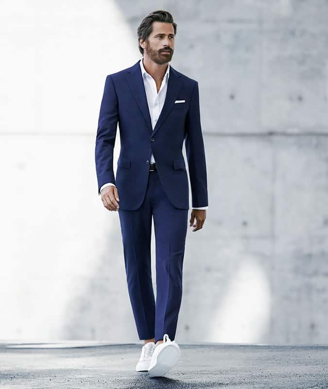 Men's Trainers With A Suit