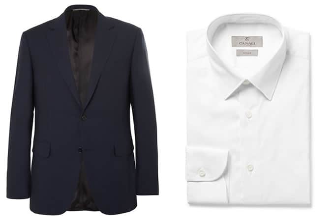 Canali Men's Travel Blazer and White Shirt