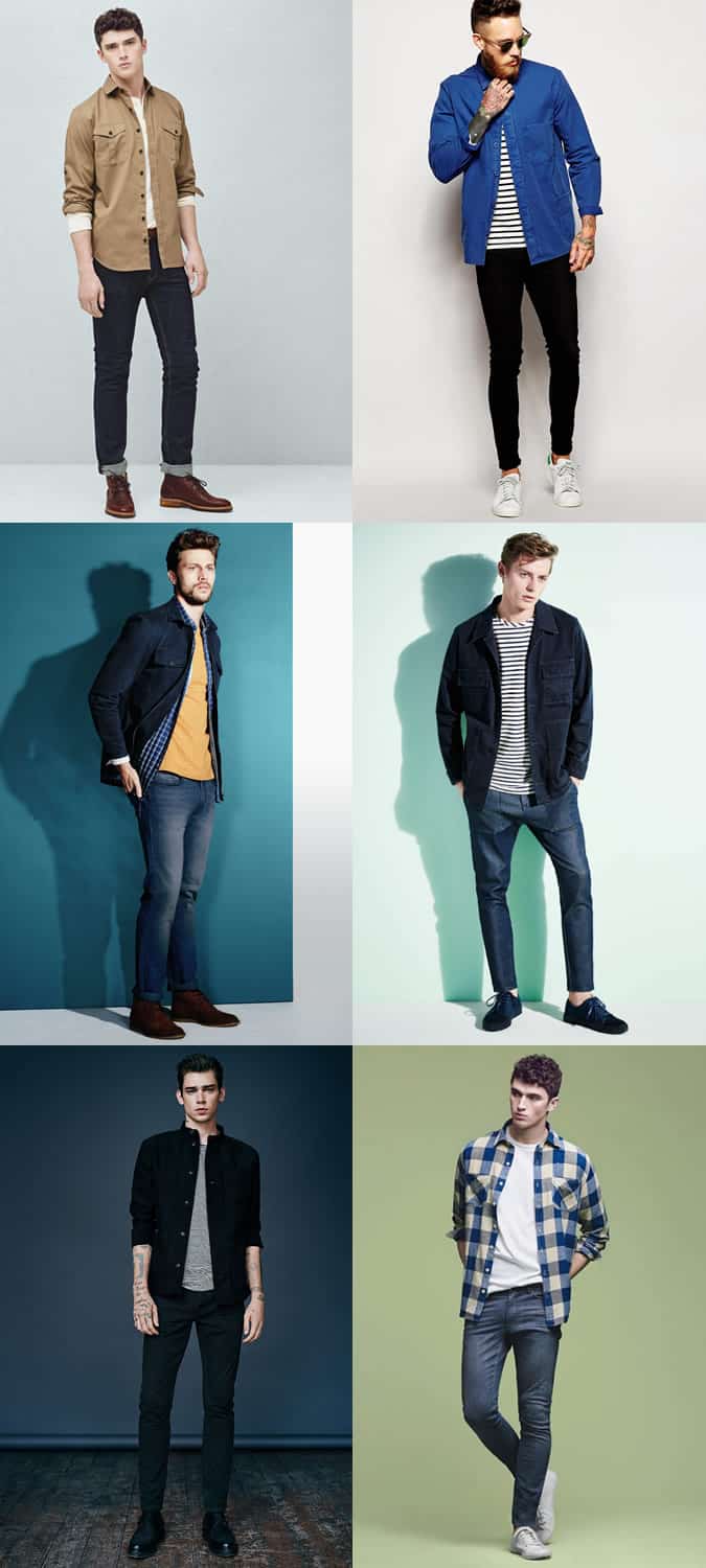 Men's Overshirts With Jeans - Spring/Summer Outfit Inspiration Lookbook
