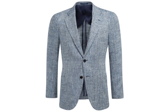 Suitsupply Jort Blue Herringbone Jacket