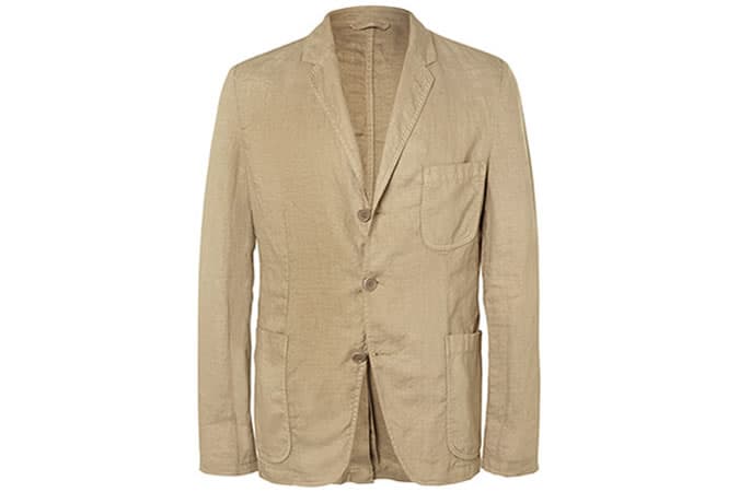 Aspesi Unstructured Linen Blazer