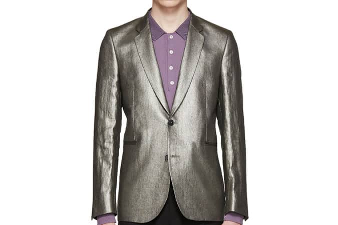 Paul Smith Silver Linen Blazer