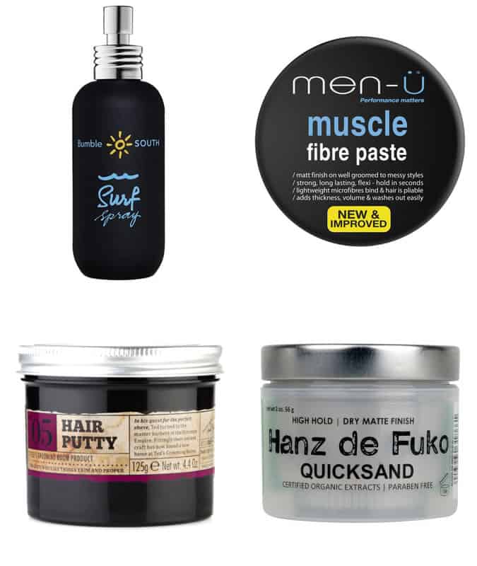 Men's Recommended Hair Styling Products - Textured Quiff