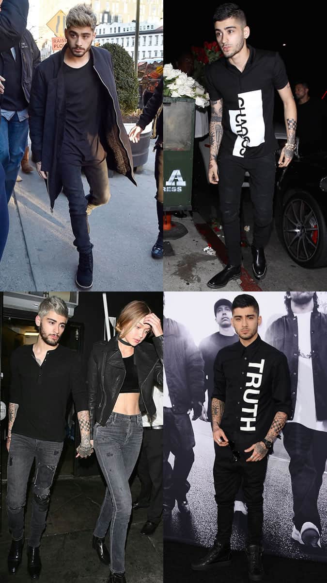 Zayn Malik All-Black Outfits