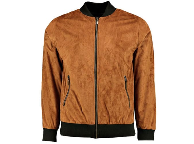 Suedette Bomber Jacket