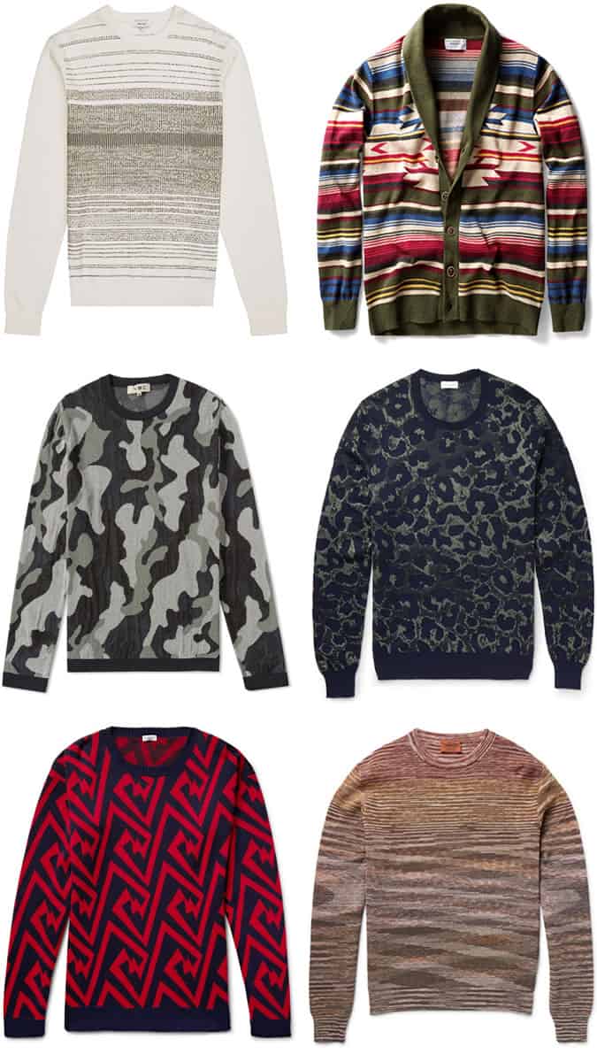 Men's Printed/Graphic/Patterned Knitwear