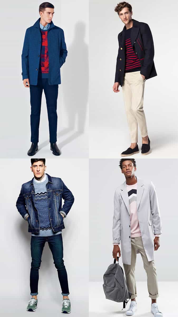 Men's Graphic Knitwear Outfit Inspiration Lookbook
