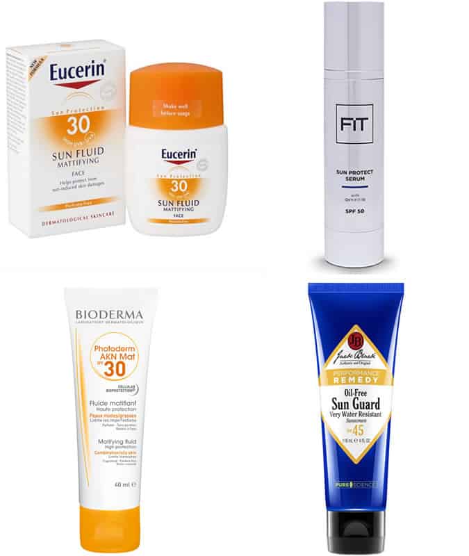 Men's Oily Skin Recommended SPF Sun Creams