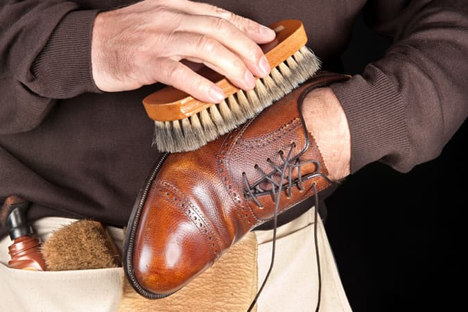 Brush dirt off your shoes after each time you wear them