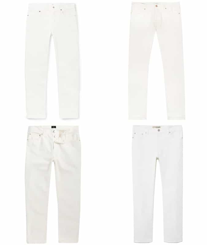 Men's White Summer Jeans