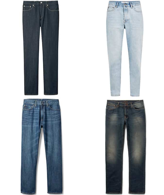 Men's Straight and Loose Fit Denim Jeans