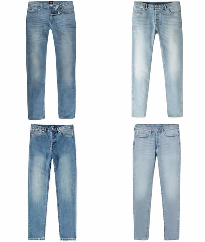 Men's Pre-Washed Denim Jeans