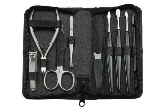 Sonnenschein FMG German Leather 9 Piece Manicure Set