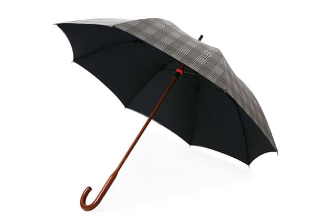 LONDON UNDERCOVER Black & White Prince of Wales Classic Umbrella