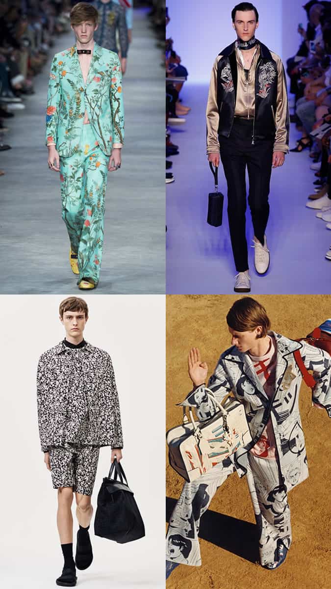 Men's Prints On The SS16 Runways