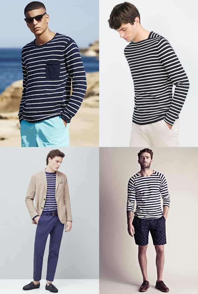 Men's Holiday/Summer Fashion Outfit Inspiration - Breton Top