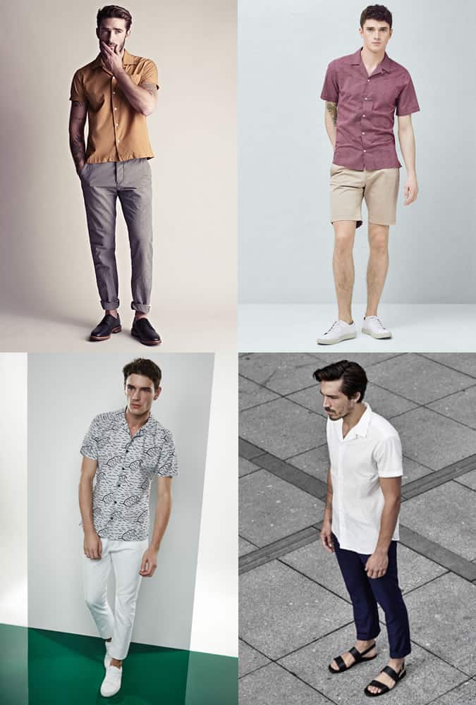 Men's Holiday/Summer Fashion Outfit Inspiration - Cuban Collar Shirt
