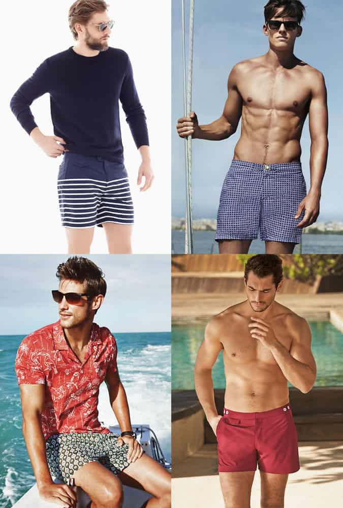 Men's Holiday/Summer Fashion Outfit Inspiration - Tailored Swim Shorts