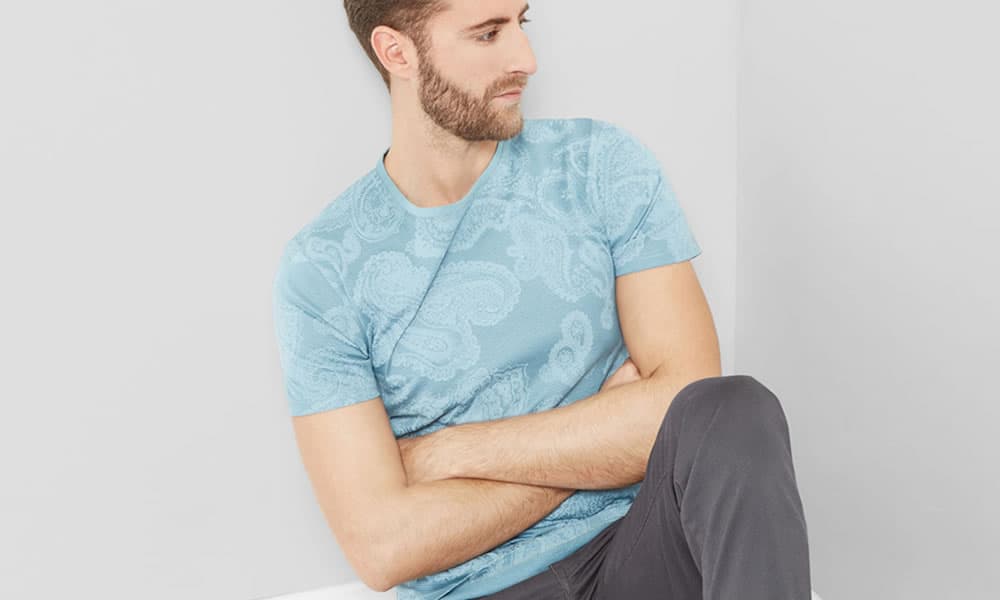 Lotto Paisley Print Cotton T-Shirt