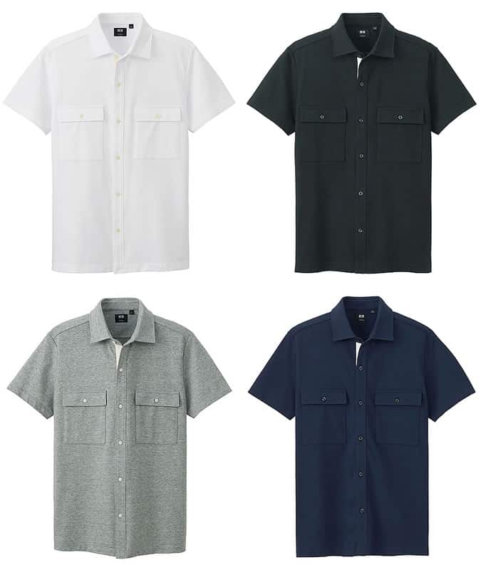 Uniqlo x Theory FULL OPEN POLO SHIRTS