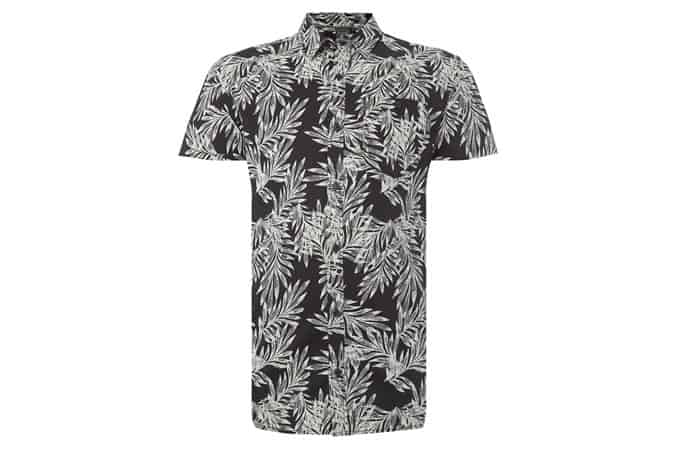 Jack & Jones Palm Print Short Sleeve Shirt