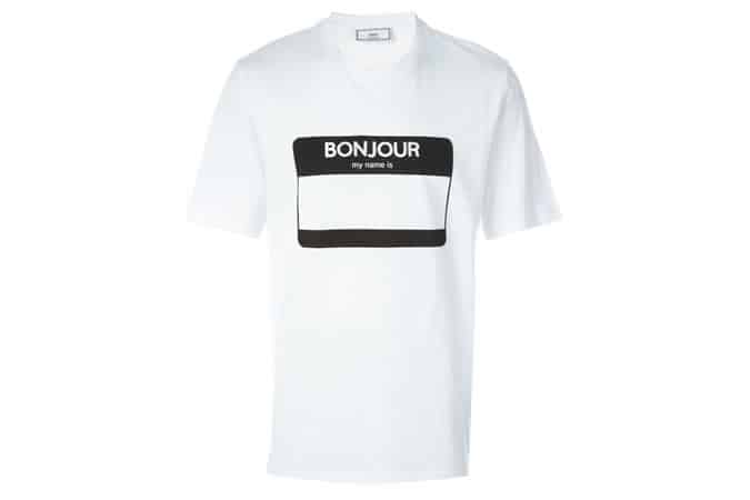 AMI ALEXANDRE MATTIUSSI 'Bonjour' T-shirt