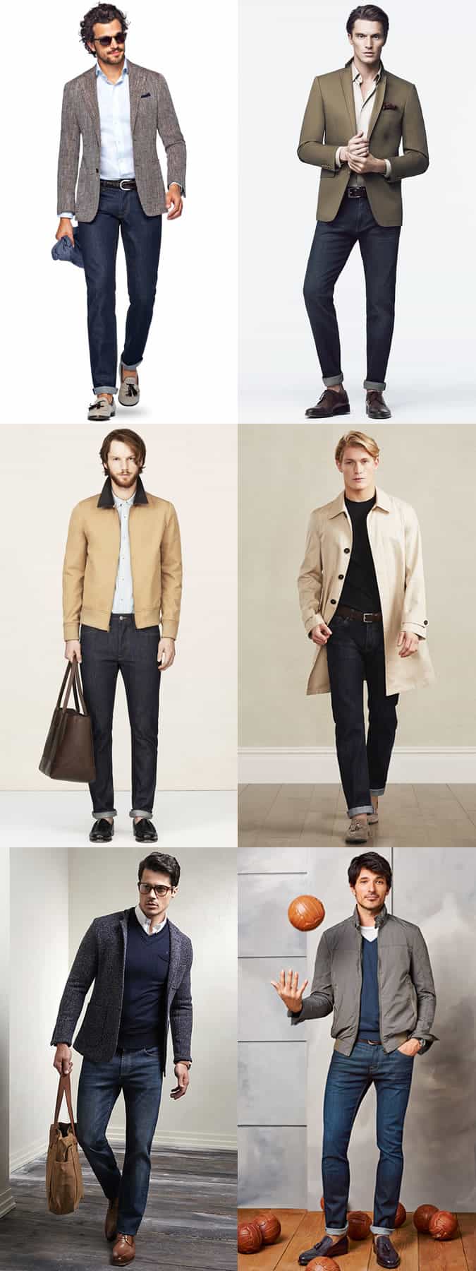 Men's Slim Jeans Fashion/Style Outfit Inspiration Lookbook