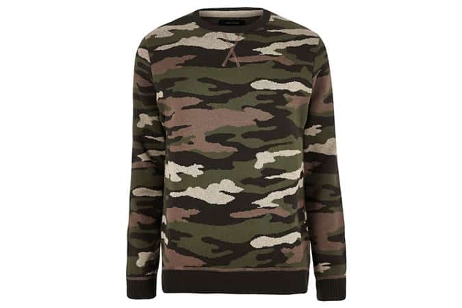River Island Camouflage Jumper