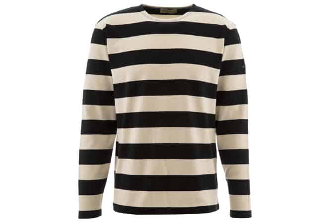 Armor Lux Fairtrade Black Striped Grunge Jumper