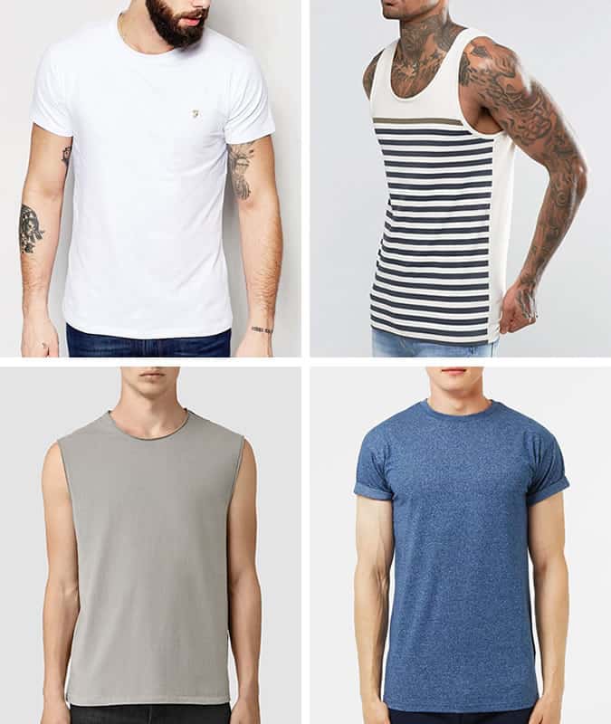 Men's Vests and Muscle-Fit T-Shirts