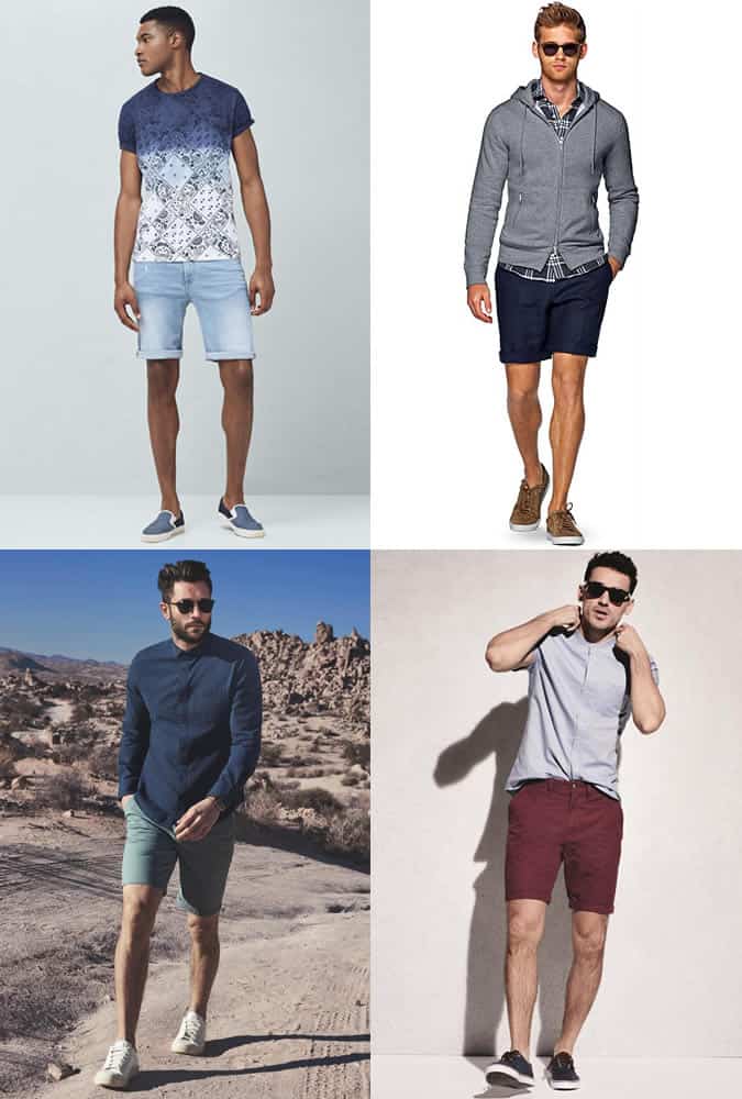 Men's Chino and Denim Shorts Outfit Inspiration Lookbook