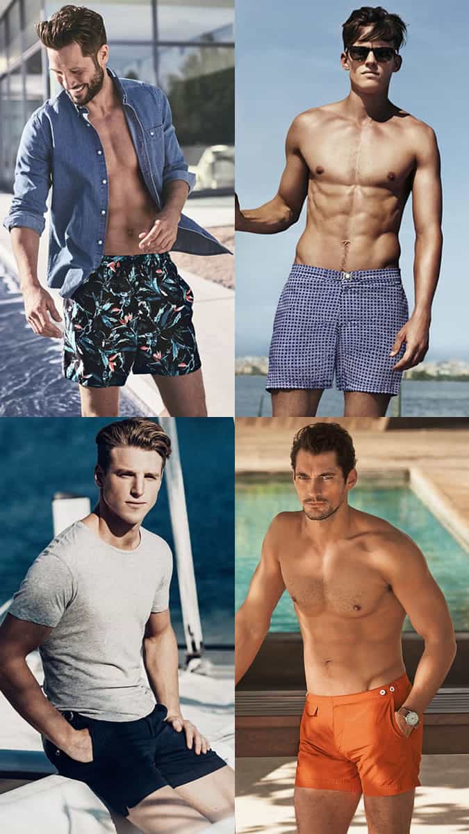 Men's Summer Tailored Swimming Shorts Fashion/Style Outfit Inspiration Lookbook