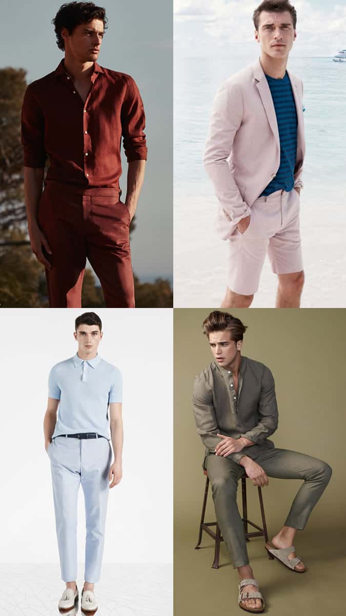 Men's Bright Colours Coordinating Outfit Inspiration Lookbook
