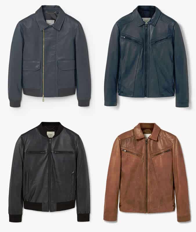 Mango Man Leather Jackets