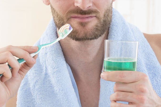 Don't use mouth wash straight after brushing