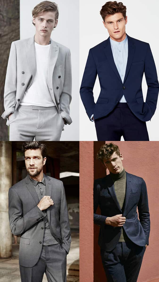 Men's Alternative Shirts and Tops with Suits and Blazers Outfit Inspiration Lookbook