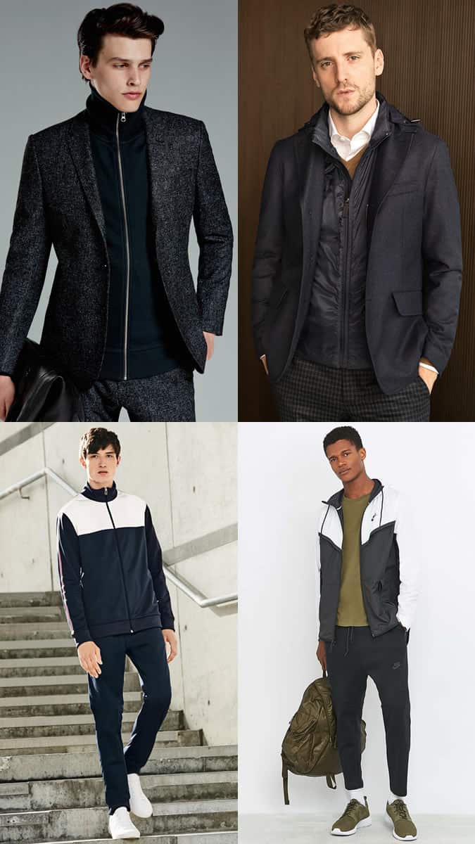 Men's Track Jackets Outfit Inspiration Lookbook