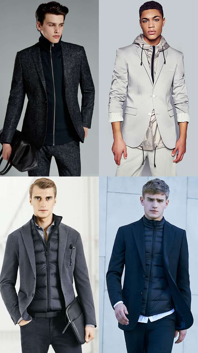 Men's Track Tops Underneath Tailoring and Blazers