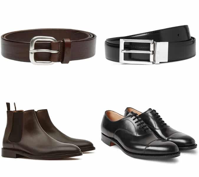 Men's Belts with Shoes