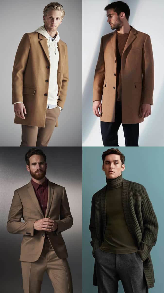 Men's Tonal Earth Tone outfit inspiration lookbook for autumn/winter 2016