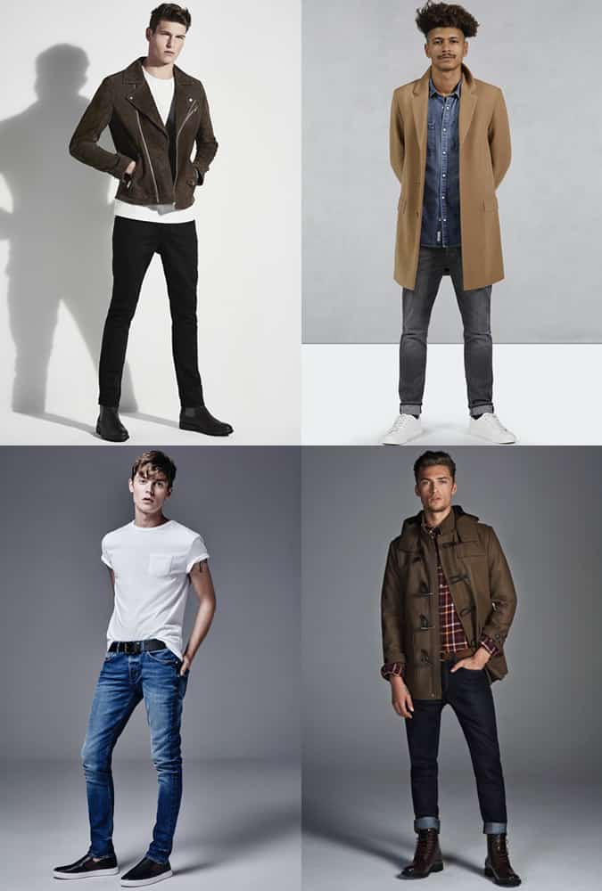 Men's Jeans and Footwear Combinations Outfit Inspiration Lookbook