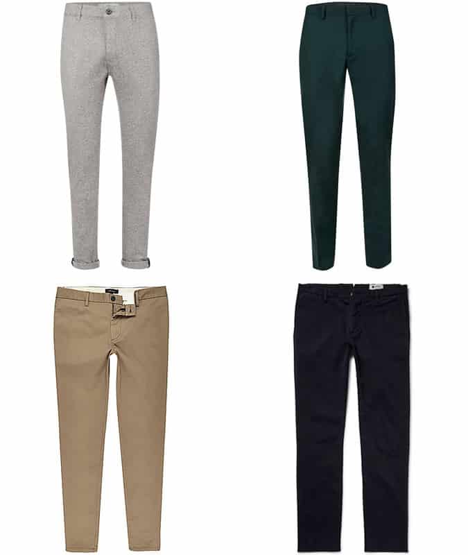 Men's Skinny Cut Trousers and Chinos