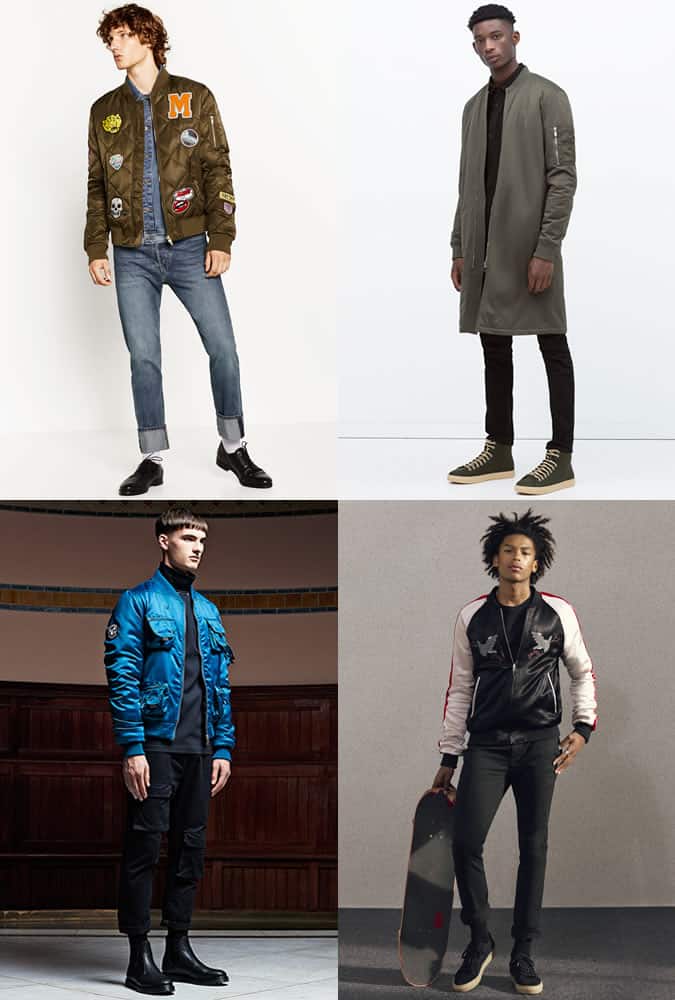 Men's Statement Bomber Jackets outfit inspiration lookbook - autumn/winter 2016 fashion trend