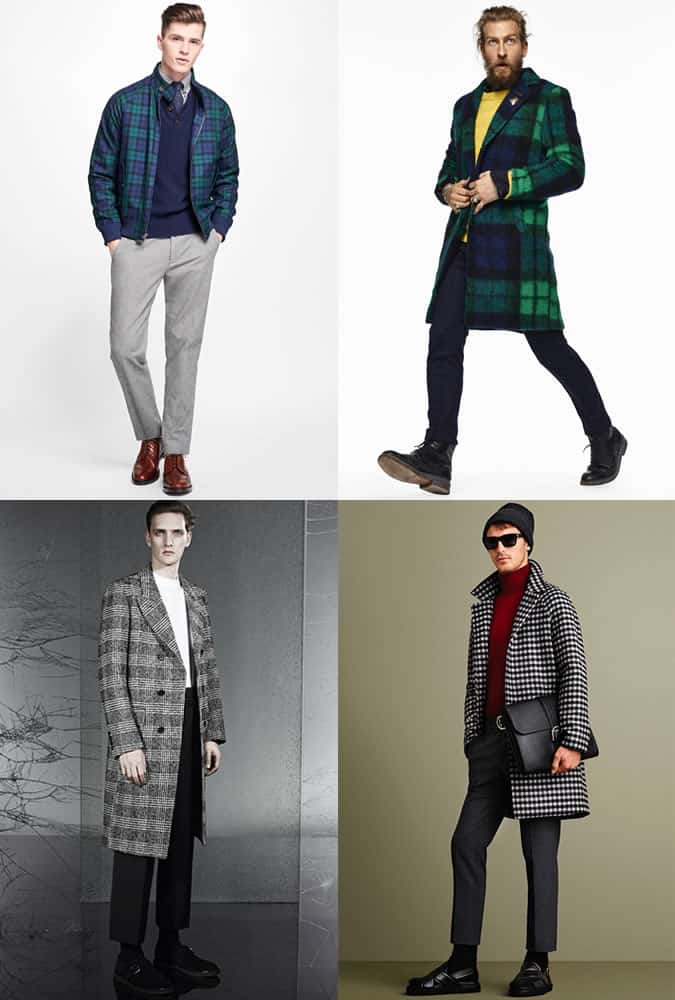 Men's Checked Coats and Jackets outfit inspiration lookbook - autumn/winter 2016 fashion trend