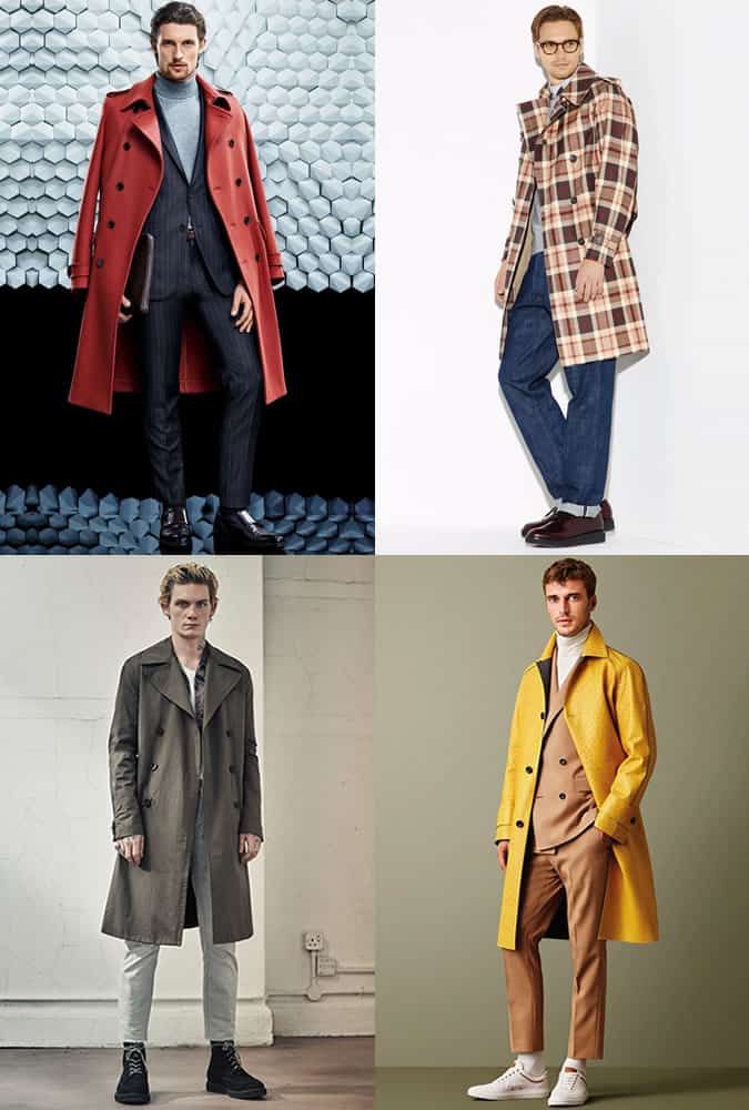 Men's Statement Trench Coats and MAcs outfit inspiration lookbook - autumn/winter 2016 fashion trend