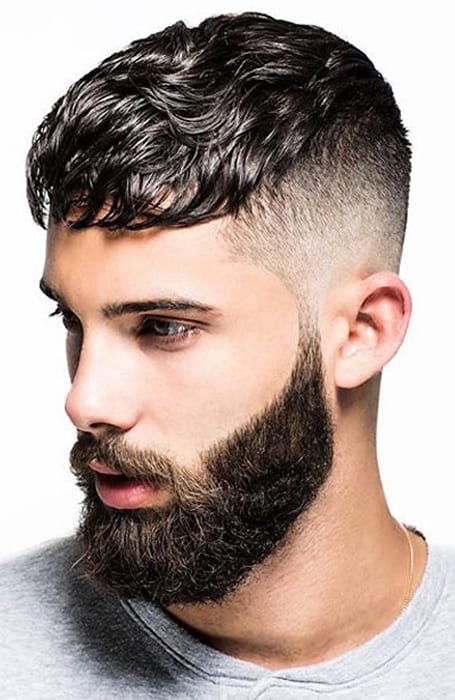 Men's Mid Fade With Textured Top