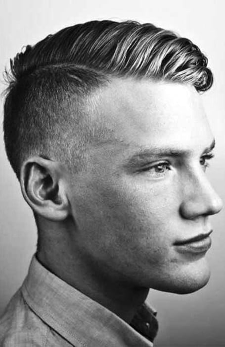 Men's Comb-Over Fade